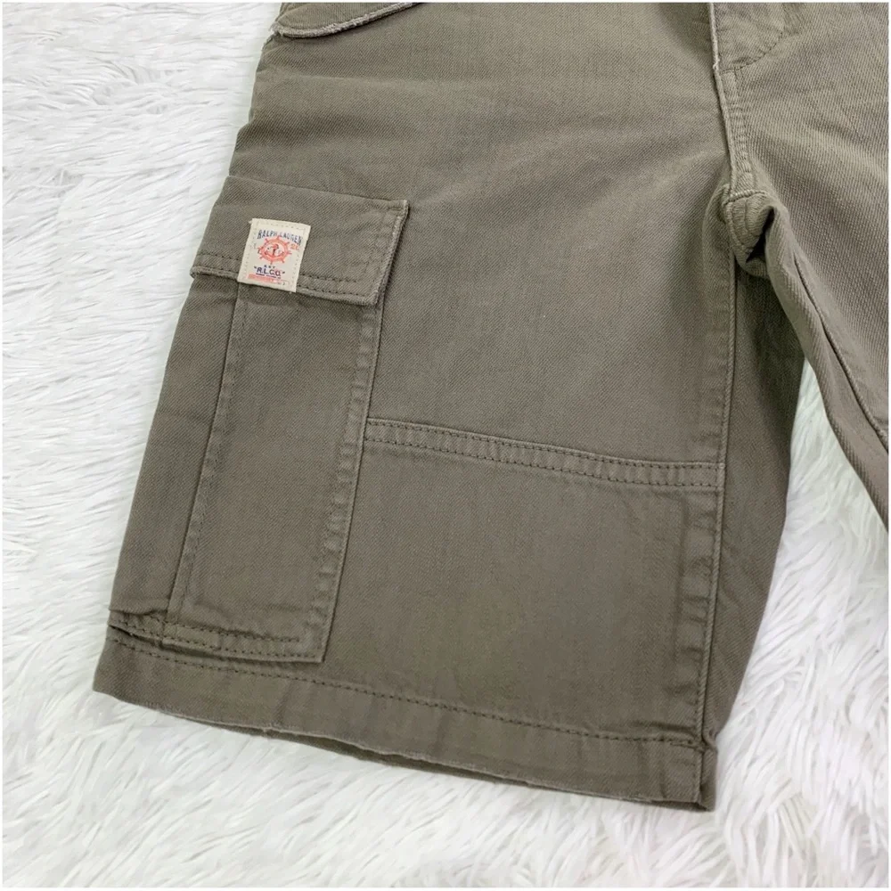 Ralph‎ Lauren NWT boy's Cargo Shorts in olive green